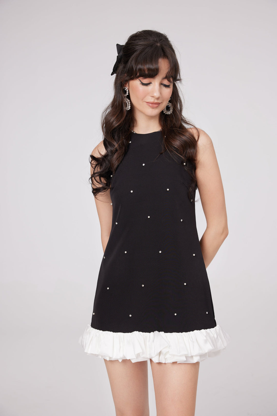 Levoire | Robe Mini Brillante Noire