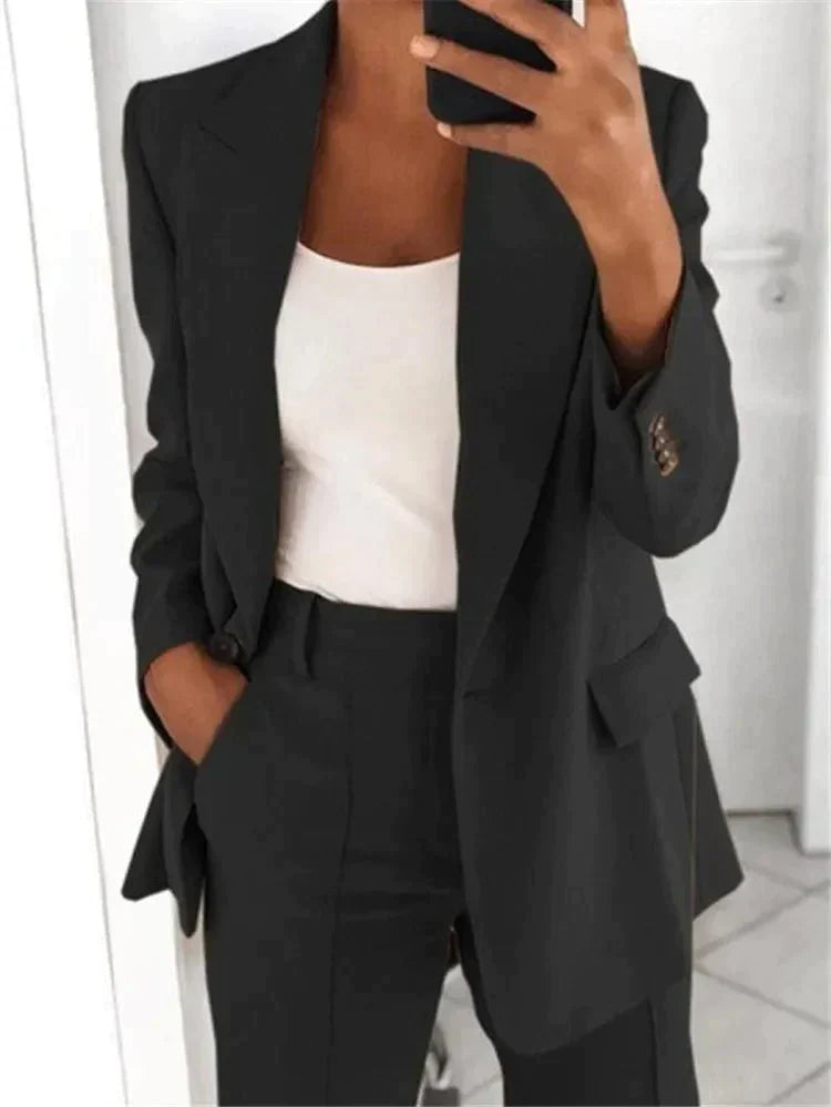 Levoire | 2 Piece Blazer Suit Femme Noir