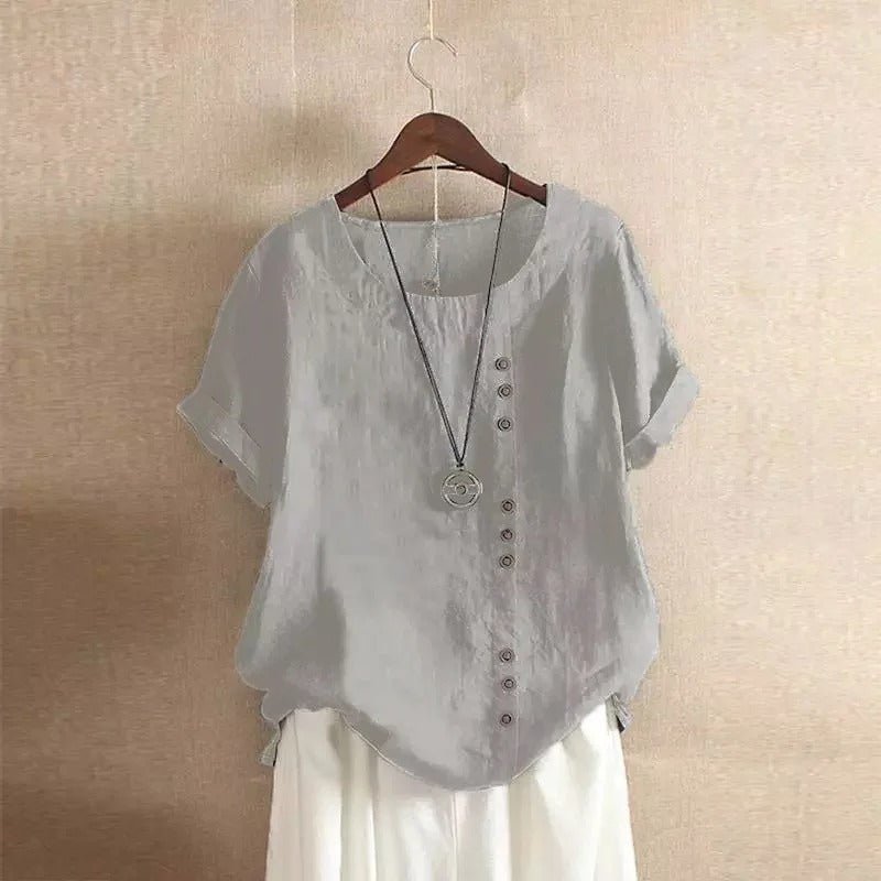 Levoire | 2 Pièces Blouses Dét Ensemble Pour Femmes Gris