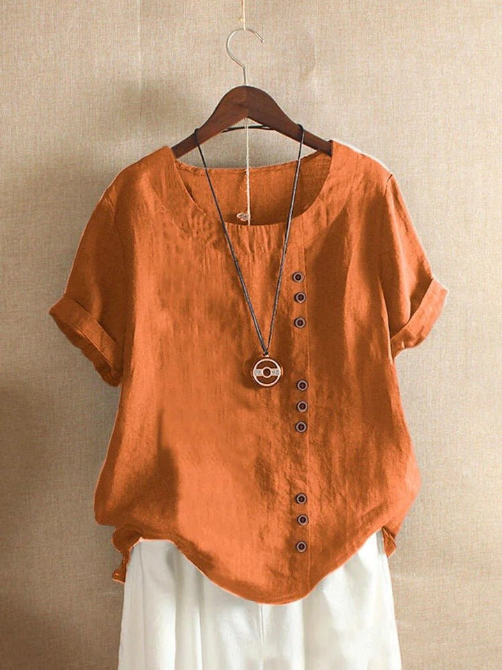 Levoire | 2 Pièces Blouses Dét Ensemble Pour Femmes Orange