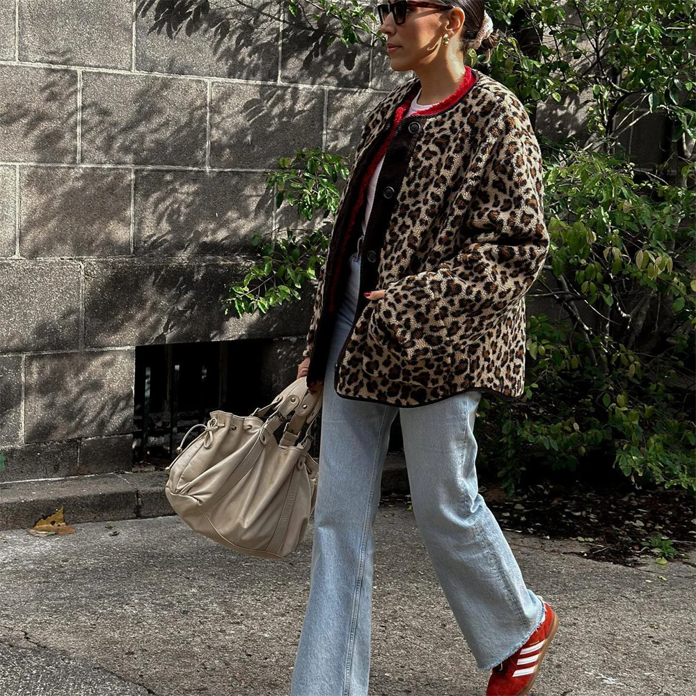 Levoire | Gilet Avec Motif Léopard
