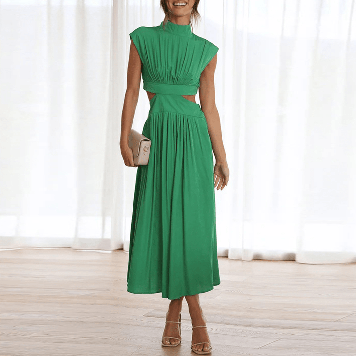 Levoire | Robe Élégante Longue Vert
