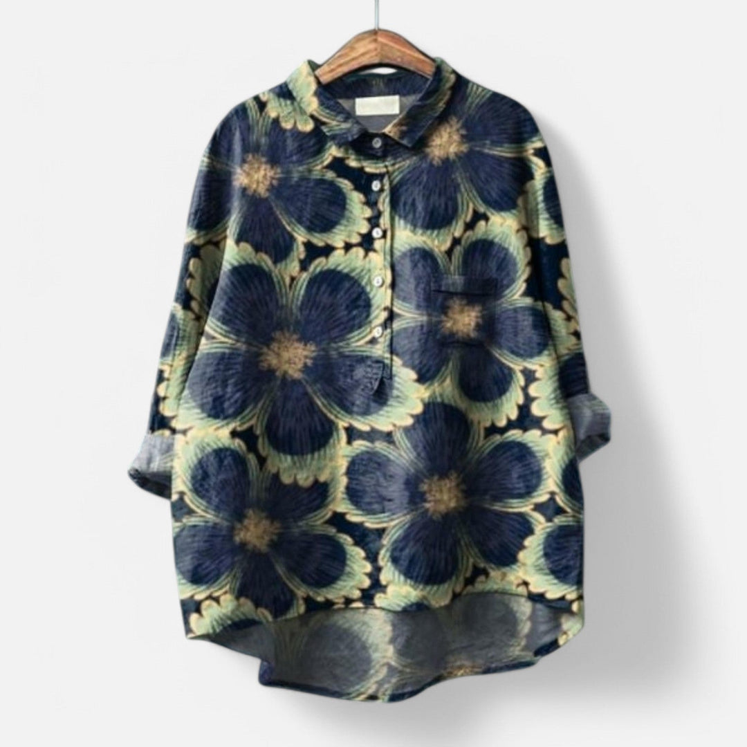 Levoire | Chemisier Élégant Avec Motif Floral Et Une Touche De Grâce Modèle 6