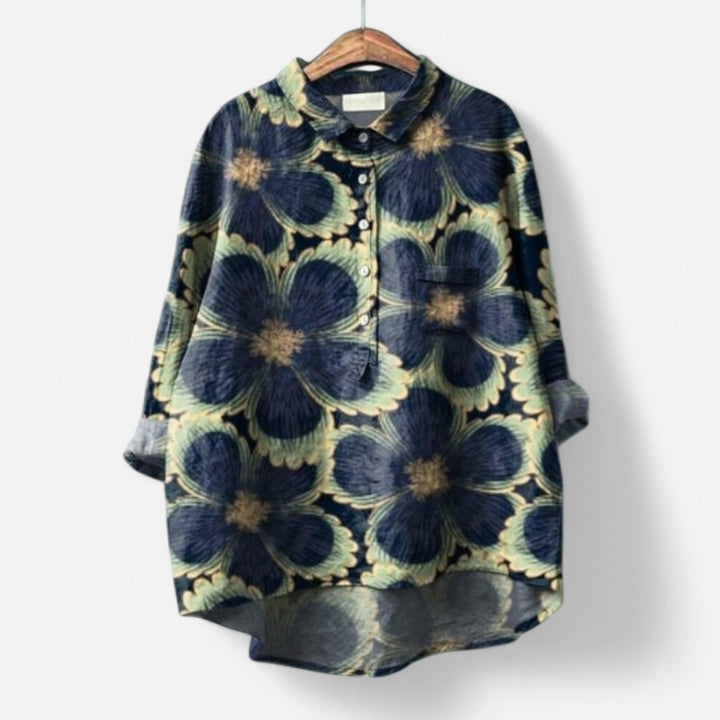 Levoire | Chemisier Élégant Avec Motif Floral Et Une Touche De Grâce Modèle 6
