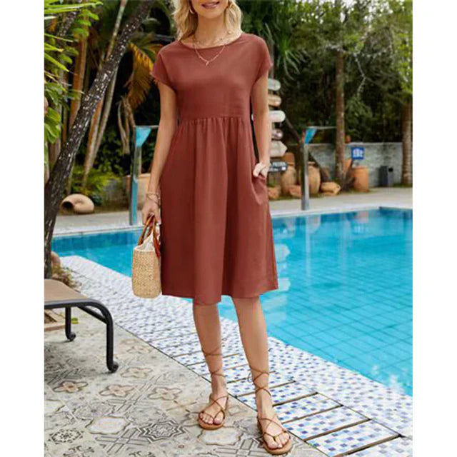 Levoire | Coupe Régulière - Robe En Jersey Orange