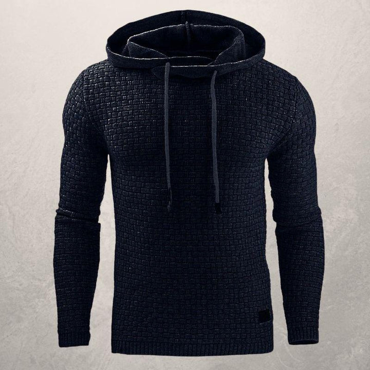 Levoire | Sweater À Capuche Design Sportif Pour Hommes Bleu foncé