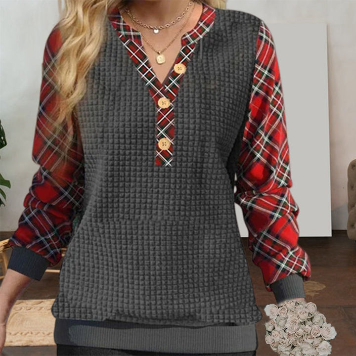 Levoire | Décontracté Patchwork À Carreaux Gris Foncé