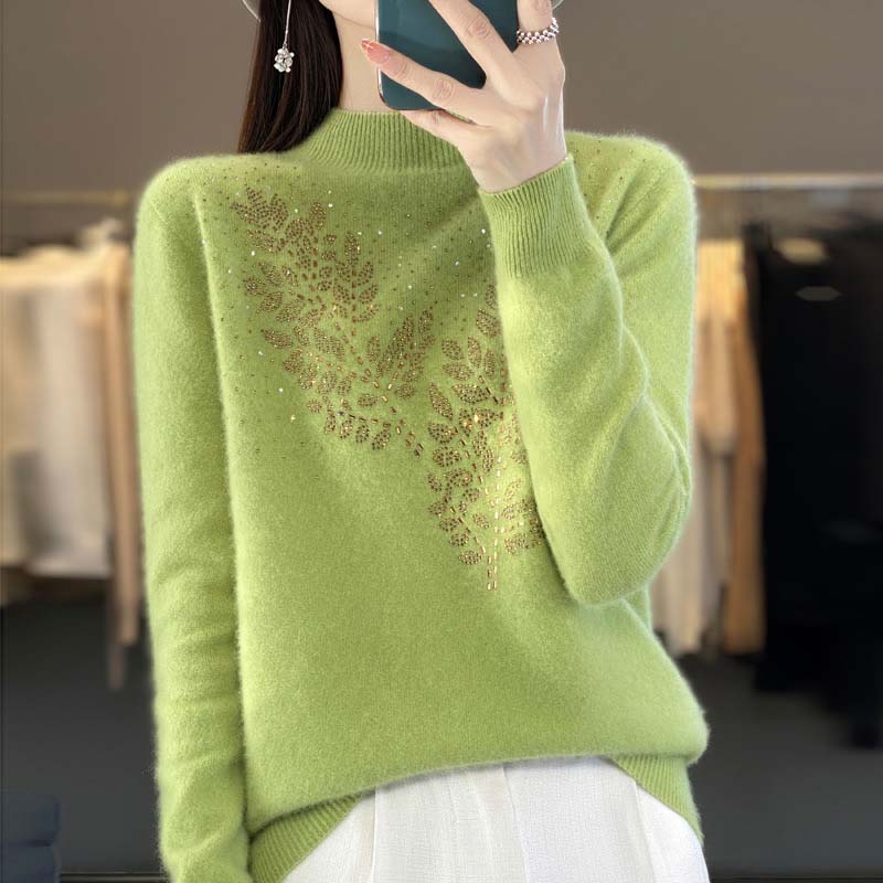 Levoire | En Tricot À Motif De Feuilles