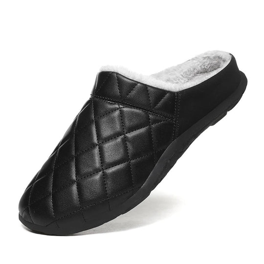 Levoire | Chaussons Doublés Antidérapants Confort Noir
