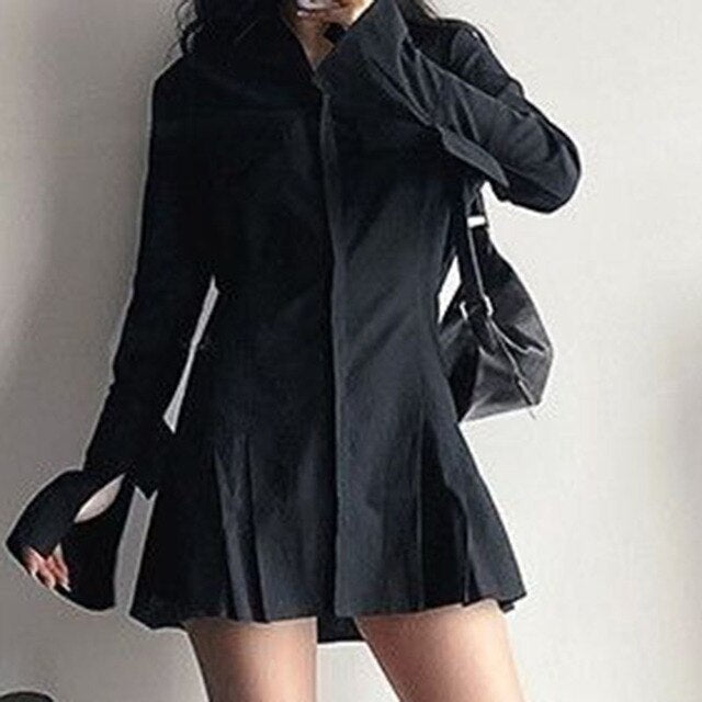 Levoire | Robe À Manches Longues Classique Et Polyvalent Noir