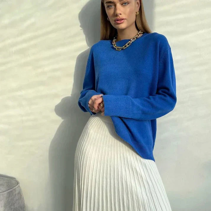Levoire | Pull Doux Col Roulé Femme Bleu