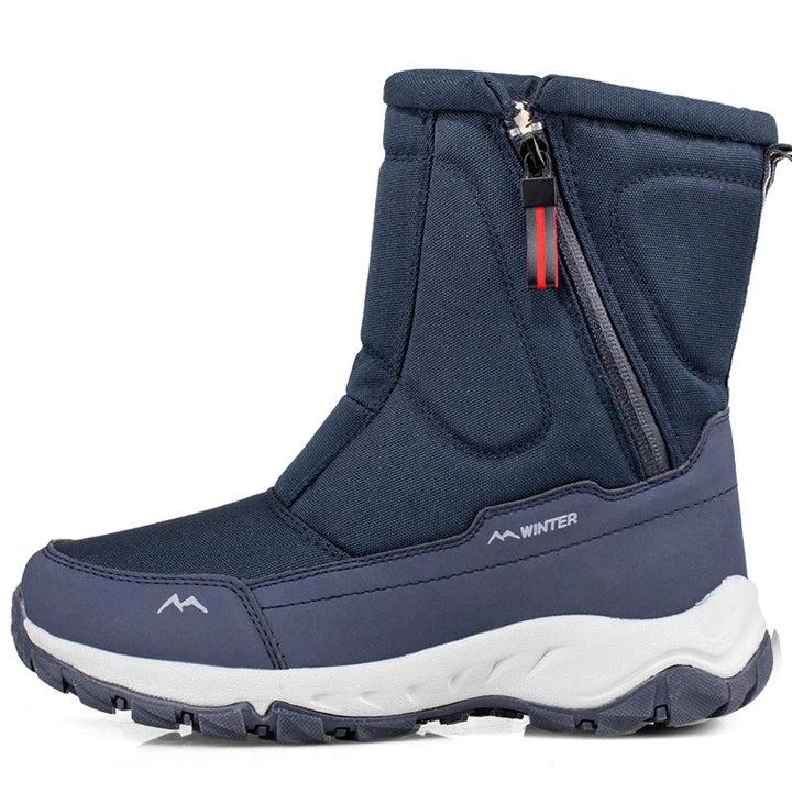 Levoire | Bottes de neige doublées antidérapantes avec zip latéral Bleu