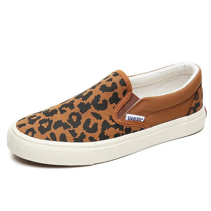 Levoire | Slip-On en toile à motif léopard