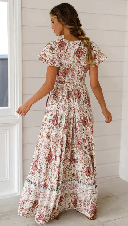 Levoire | Femme Robe Longue Vintage - Rose
