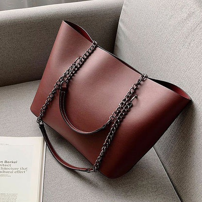 Levoire | sac rétro grande capacité avec chaîne Une taille Rouge