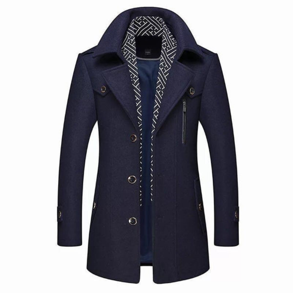 Levoire | Manteau Élégant Pour Homme Pour Les Jours Frais Marine