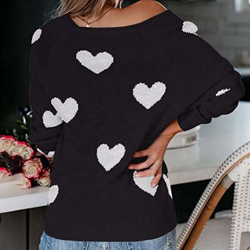 Levoire | En Tricot À Motif Cœur