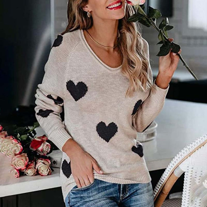 Levoire | En Tricot À Motif Cœur Blanc 2