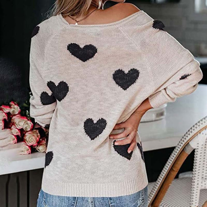 Levoire | En Tricot À Motif Cœur