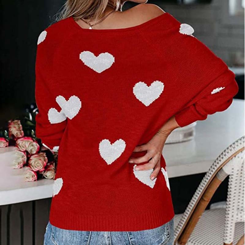 Levoire | En Tricot À Motif Cœur