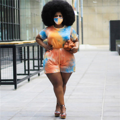 Levoire | robe courte colorée ORANGE