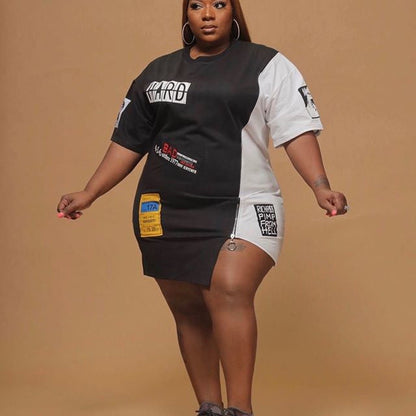 Levoire | brièvement avec fermeture éclair à motif NOIR BLANC