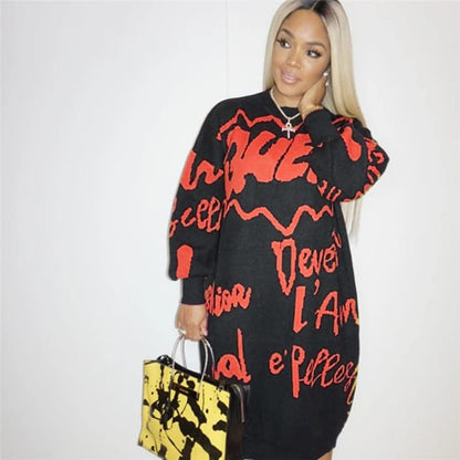 Levoire | long loose à manches longues ROUGE