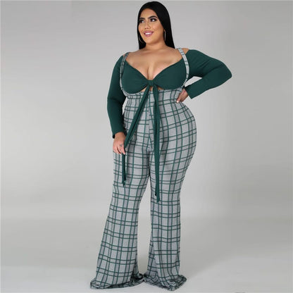 Levoire | blouse à manches longues avec ceinture et salopette BLANC