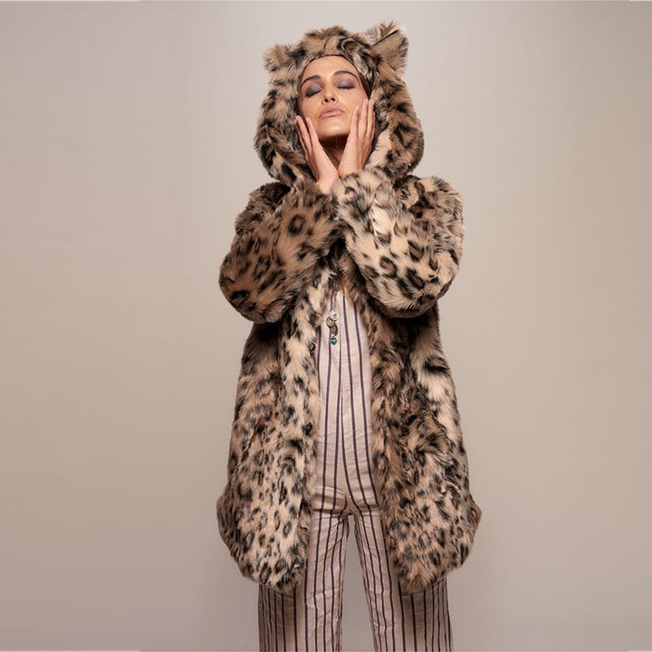 Levoire | huppupuku en fausse fourrure LEOPARD
