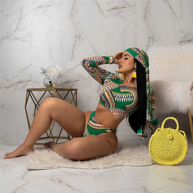 Levoire | maillot de bain à manches longues trois pièces