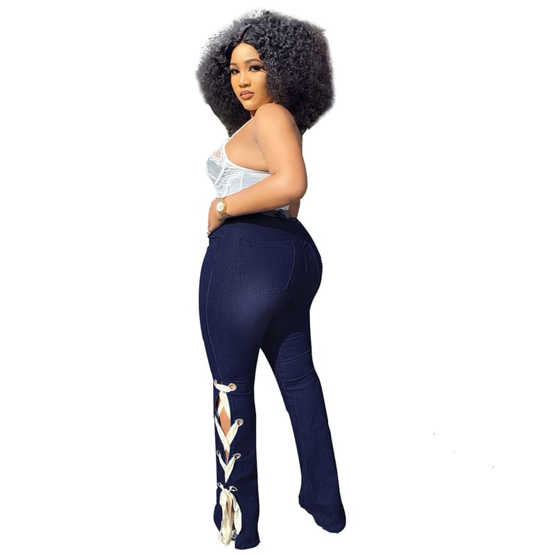 Levoire | pantalon taille haute à pli latéral