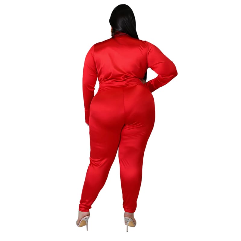 Levoire | Deux pièces V-cou et pantalons unis