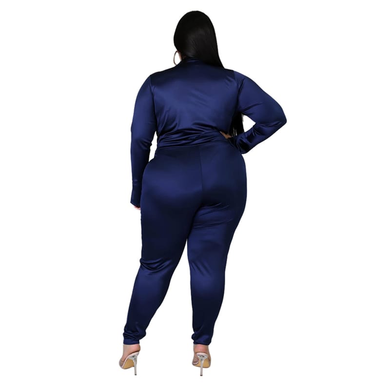 Levoire | Deux pièces V-cou et pantalons unis