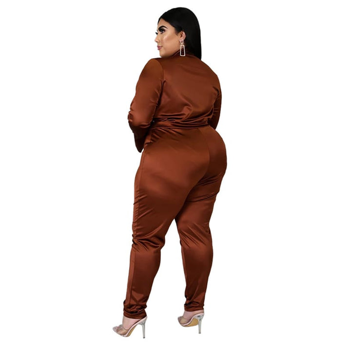 Levoire | Deux pièces V-cou et pantalons unis