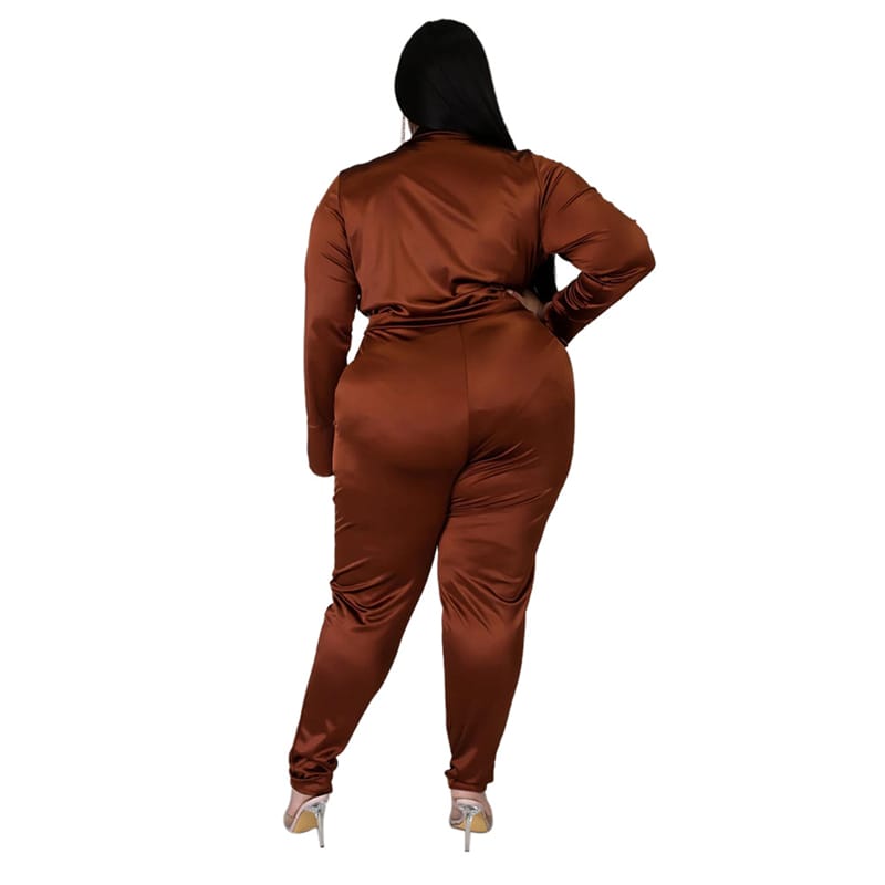 Levoire | Deux pièces V-cou et pantalons unis