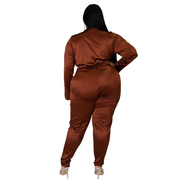 Levoire | Deux pièces V-cou et pantalons unis