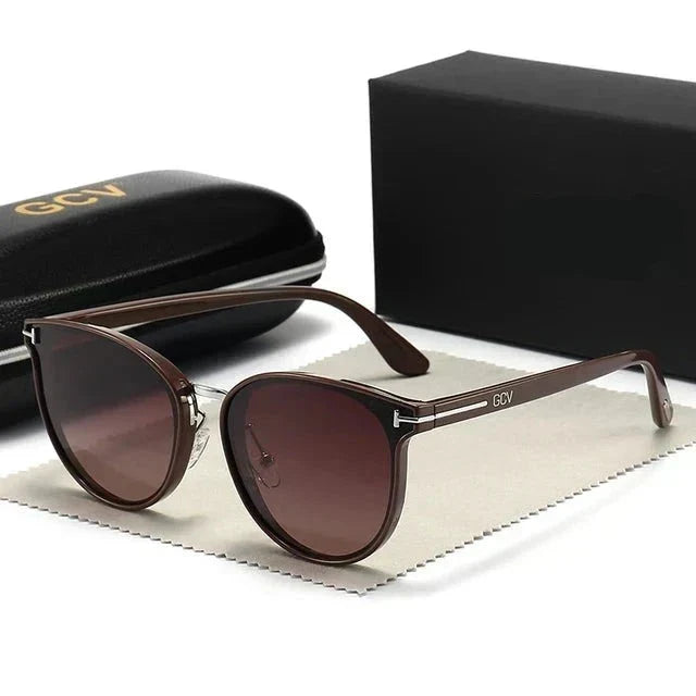 Levoire | Lunettes De Soleil Cat Eye Élégantes Pour Unisexe Braun