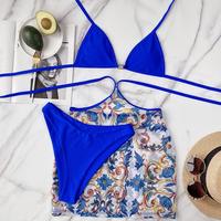 Levoire | maillot de bain deux pièces graphique bleu royal