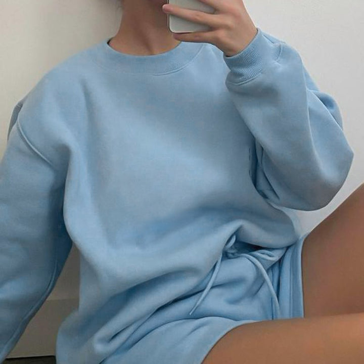 Levoire | sweat-shirt à manches courtes et longues uni