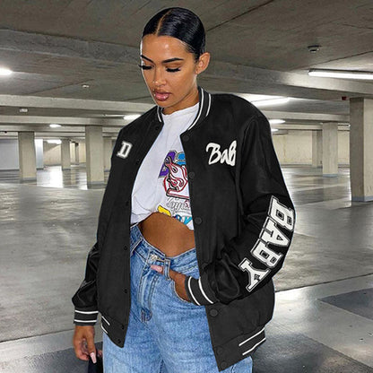 Levoire | veste de baseball ajustée NOIR