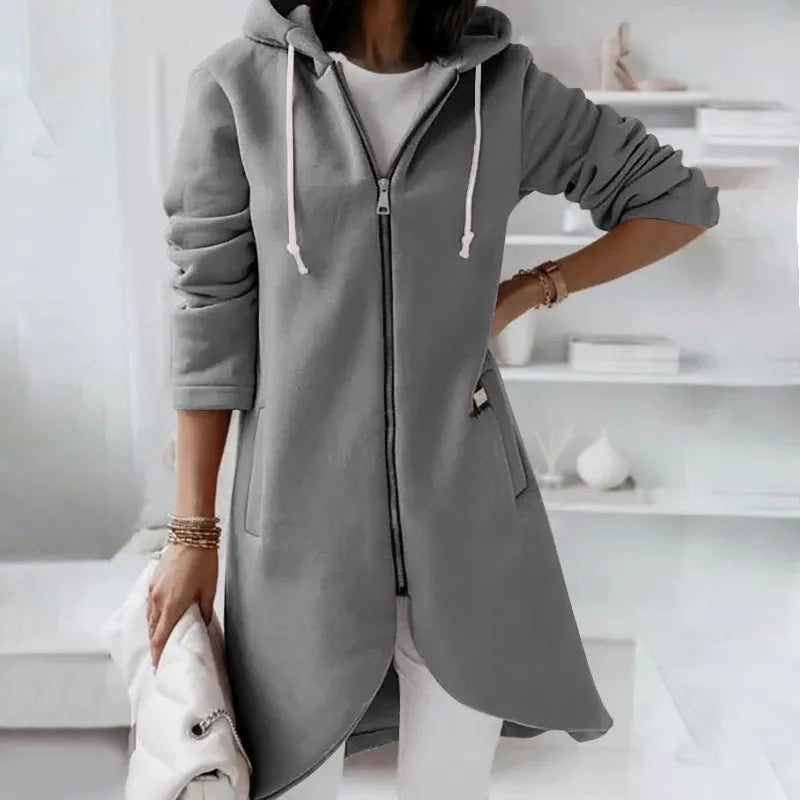 Levoire | Sweat à capuche Doublure chaude Manches longues GRIS