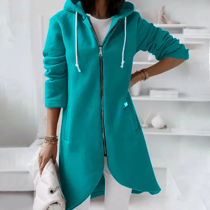 Levoire | Sweat à capuche Doublure chaude Manches longues VERT TURQUOISE