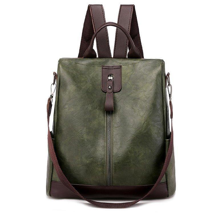 Levoire | Sac en cuir spacieux et polyvalent avec une grande capacité Vert