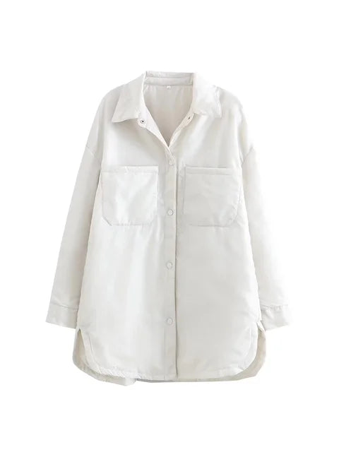 Levoire | Veste Grande Taille Légère Avec Grandes Poches Blanc