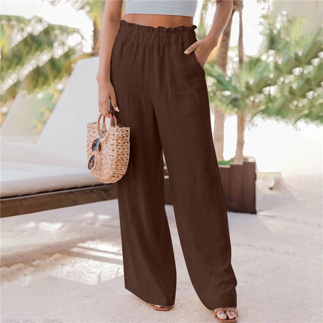 Levoire | Pantalon Classique À Jambe Large Braun