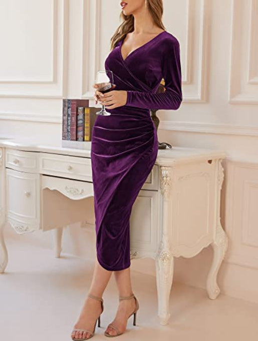 Levoire | Bodycon Robe Midi Lilas