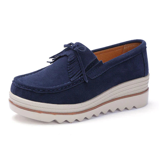 Levoire | Modernes Chaussures De Loisirs Pour Femmes Avec Semelle Douce Quaste - Bleu