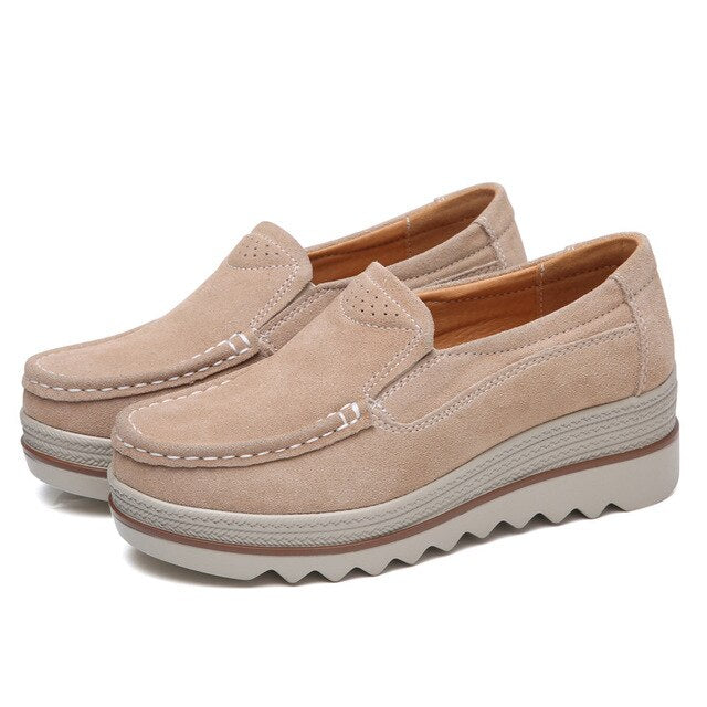 Levoire | Modernes Chaussures De Loisirs Pour Femmes Avec Semelle Douce Abricot