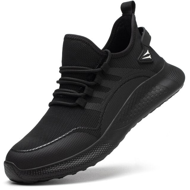 Levoire | Chaussure De Sécurité Respirante À Embout Renforcé Pour Hommes Noir