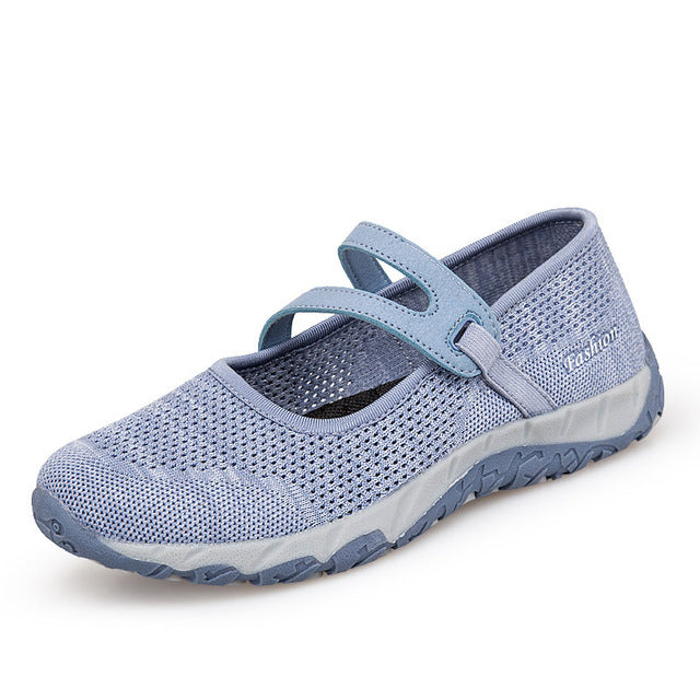 Levoire | Baskets Ergonomiques Pour Femmes Sans Lacets Avec Support De Coup De Pied Bleu